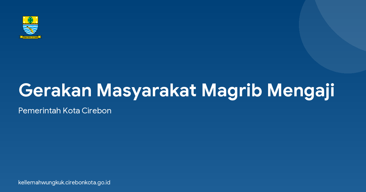 Gerakan Masyarakat Magrib Mengaji