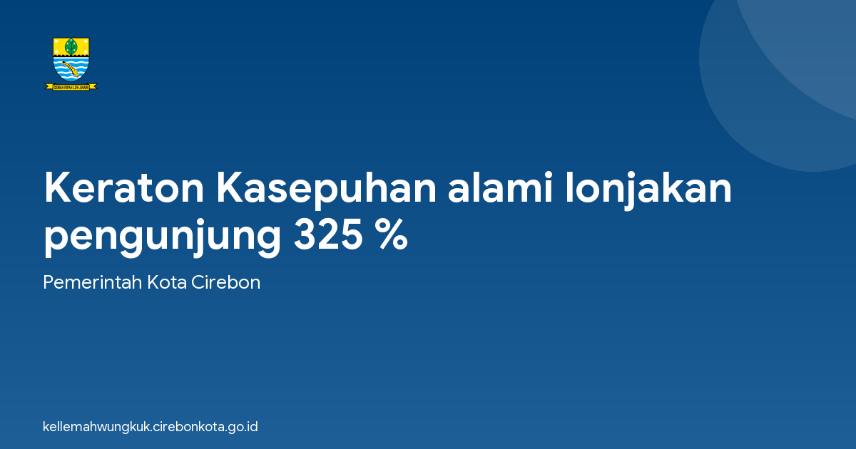 Keraton Kasepuhan alami lonjakan pengunjung 325 %