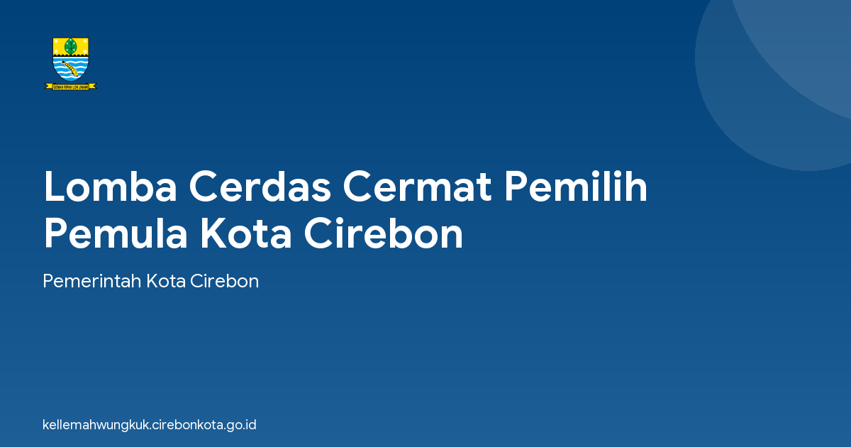 Lomba Cerdas Cermat Pemilih Pemula Kota Cirebon