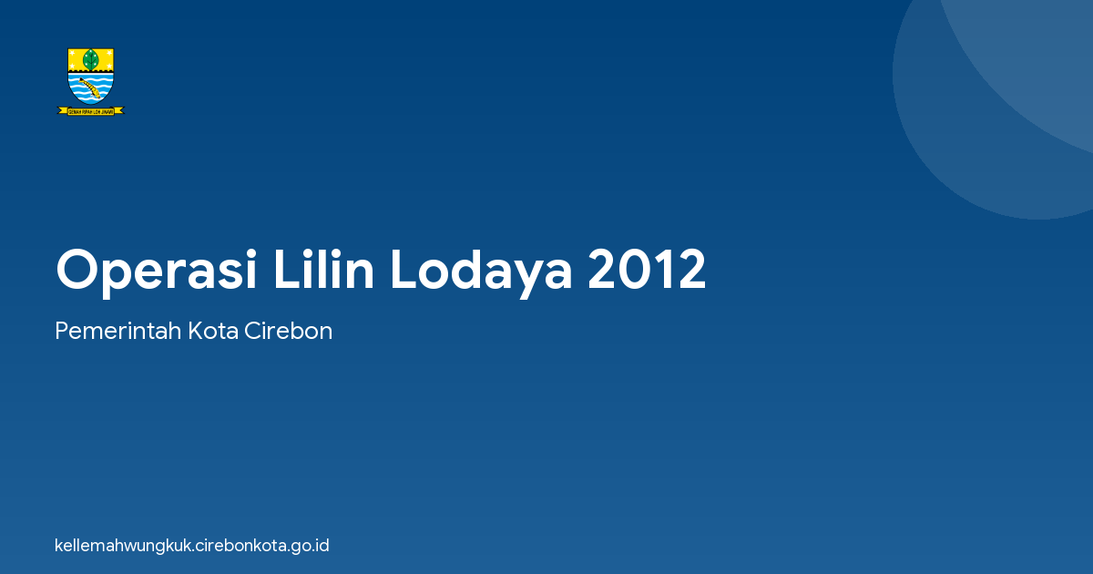 Operasi Lilin Lodaya 2012