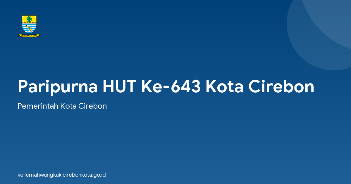 Paripurna HUT Ke-643 Kota Cirebon