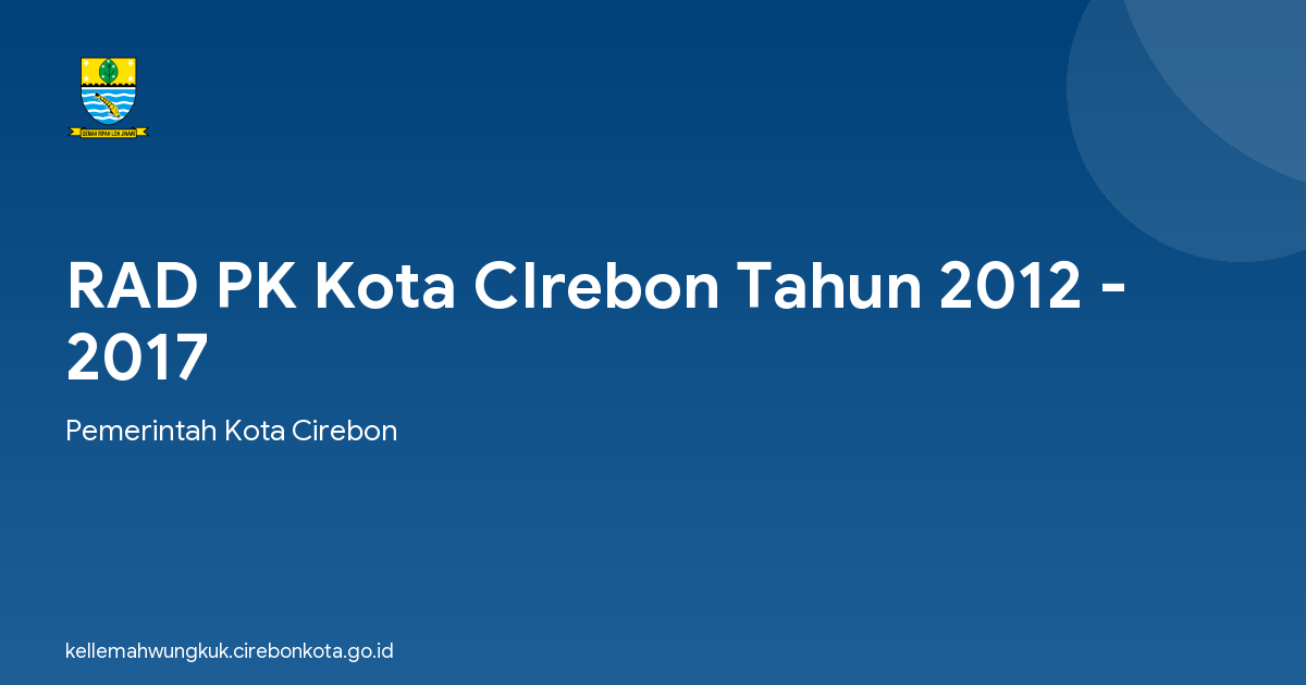 RAD PK Kota CIrebon Tahun 2012 - 2017
