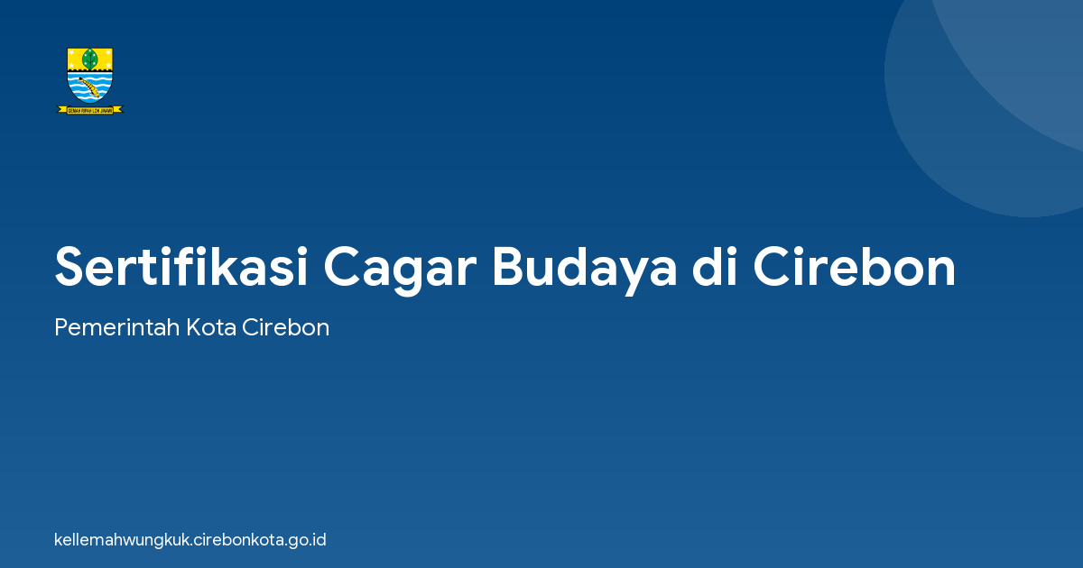 Sertifikasi Cagar Budaya di Cirebon