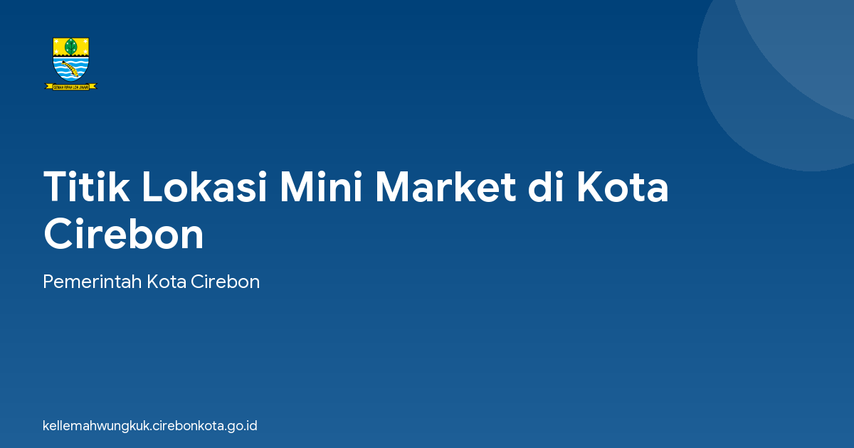 Titik Lokasi Mini Market di Kota Cirebon