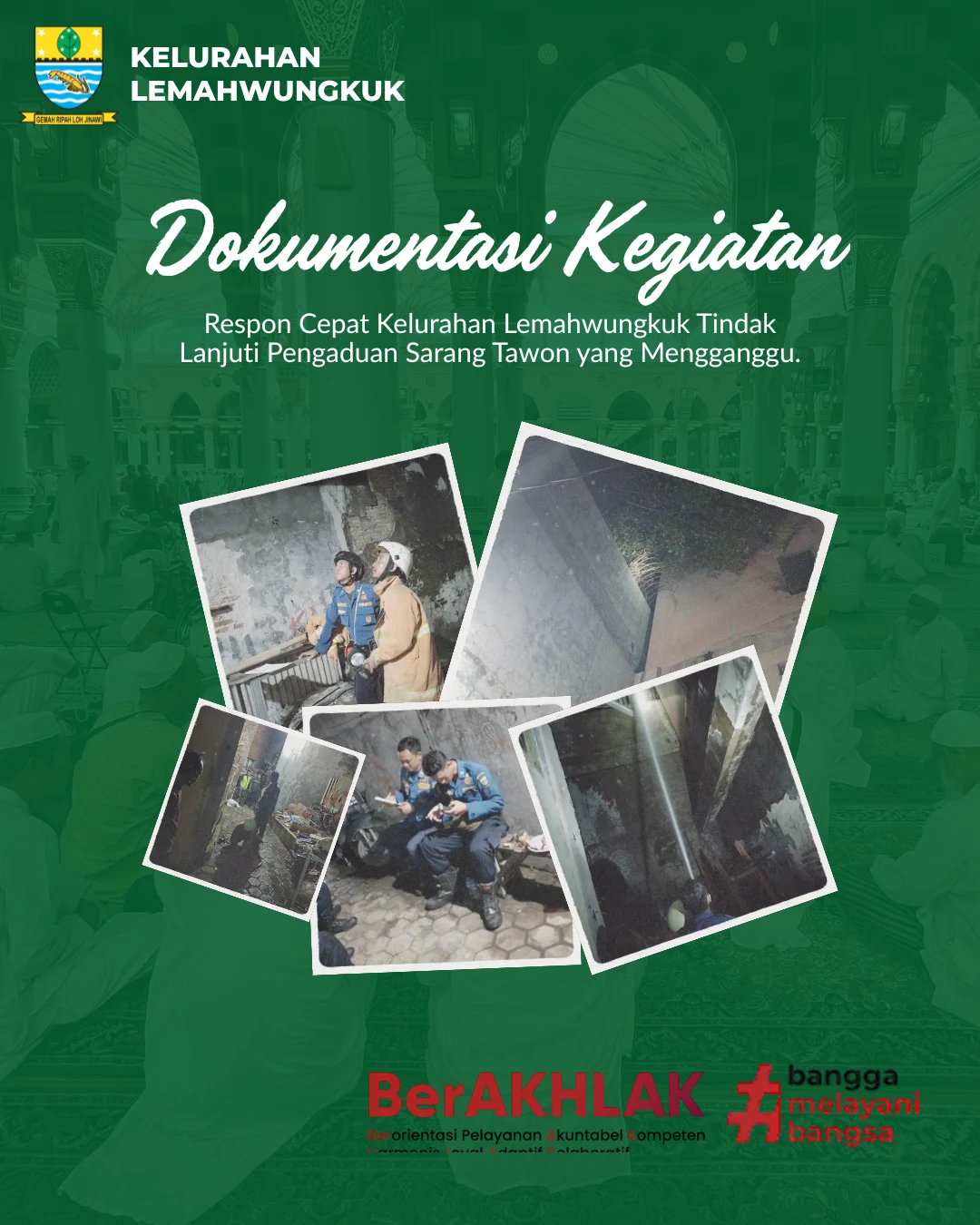 Respon Cepat Kelurahan Lemahwungkuk terhadap Pengaduan Masyarakat Terkait Sarang Tawon yang Mengganggu